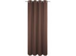 Vorhang WIRTH "Dim out", braun, B:142cm H:405cm, Polyester, Gardinen, Vorhang, nach Maß