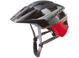 Fahrradhelm CRATONI "AllSet" Gr. 59, schwarz (rot, schwarz matt), Helme, 59/61 Kopfumfang: 59cm - 61cm, matt, Fahrradhelm