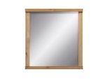 Garderobenspiegel OTTO HOME "Gotland, Spiegel, Wandspiegel", beige (natur), B:80cm H:84cm T:4cm, Glas, Massivholz, Spiegel, Garderobenspiegel, Rahmen aus massiver Kiefer, FSC-zertifiziert, 80x84 cm