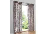 Gardine HEINE HOME Gr. 3, braun, B:140cm H:225cm, Polyester, Viskose, Gardinen, Gardine