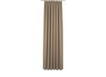 Vorhang WIRTH "Westport" Gr. 2, grau (taupe), B:132cm H:175cm, Jacquard, Polyester, Gardinen, Vorhang