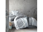 Bettwäsche SCHIESSER "Adele aus weicher Baumwolle mit im Paisley-Streifen-Look", grau, B/L: 155cm x 220cm, 1 Stk., 1 Stk., Renforcé, B/L:, 2 Stk., Renforcé, Obermaterial: 100% Baumwolle, Bettwäsche, Bettwäsche, MADE IN GREEN by OEKO-TEX