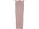 Vorhang ADAM "Uni Collection", rosa, B:142cm H:355cm, Baumwolle (Bio-Baumwolle), Gardinen, Vorhang, Blickdichter aus 100% Bio-Baumwolle