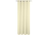 Vorhang WIRTH "Westport" Gr. 3, beige (natur), B:132cm H:225cm, Jacquard, Polyester, Gardinen, Vorhang
