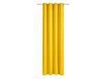 Vorhang WIRTH "Dim out" Gr. 4, gelb, B:145cm H:245cm, Polyester, Gardinen, Vorhang