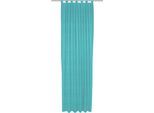 Vorhang WIRTH "Trondheim B", blau (türkis), B:132cm H:275cm, Polyacryl, Gardinen, Vorhang, nach Maß