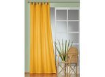 Gardine WIRTH "Daria" Gr. 3, gelb, B:135cm H:225cm, Polyester, Gardinen, Gardine