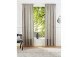 Vorhang "Lanea" Gr. 3, grau, B:135cm H:225cm, Baumwolle, Polyester, LEGER HOME BY LENA GERCKE, Gardinen, Vorhang, Leinenoptik, 1 Schal, verschiedene Größen