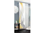Schiebegardine HOME WOHNIDEEN "CARLISLE" Gr. 1, gelb, B:60cm H:245cm, Polyester, Gardinen, Schiebegardine, HxB: 245x60, Dekostoff Digitaldruck
