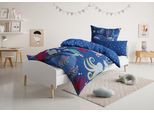 Kinderbettwäsche OTTO HOME "CUDDLEE", blau (unterwasserwelt), B/L: 135cm x 200cm, 1 Stk., 1 Stk., Renforcé, B/L: 40cm x 80cm, 2 Stk., Renforcé, Obermaterial: 100% Baumwolle, Bettwäsche, Kinderbettwäsche, in vielen Designs: Dino,Einhorn,Weltraum,Baustelle,Herz,Trecker,Safari