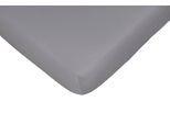 Spannbettlaken CASATEX "Jerry", grau, 1 Stk., Jersey, 90-100x190-200 30cm, Jersey, Obermaterial: 100% Baumwolle, Bettlaken, Spannbettlaken, komfortables Überziehen durch hohe Elastizität