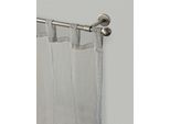 Gardinenstange GARESA "BOLTI", silber (mattchromfarben), L:100cm Ø:16mm, Metall, Gardinenstangen, Gardinenstange, Vorhanggarnitur, verlängerbar, Wandmontage, ohne Ringe
