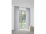 Vorhang WIRTH "Torbole" Gr. 5, grau, B:132cm H:255cm, Jacquard, Baumwolle, Polyester, Gardinen, Vorhang