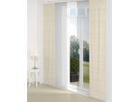 Schiebegardine WIRTH "Gospic" Gr. 3, gold (goldfarben), B:60cm H:225cm, Jacquard, Baumwolle, Polyester, Gardinen, Schiebegardine