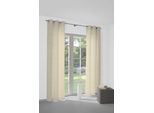 Vorhang WIRTH "Telfort" Gr. 5, gold (goldfarben), B:132cm H:255cm, Jacquard, Baumwolle, Polyester, Gardinen, Vorhang