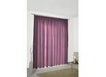 Vorhang WIRTH "Felsted" Gr. 1, lila (beere), B:132cm H:150cm, Jacquard, Polyester, Gardinen, Vorhang