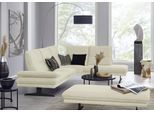 Ecksofa W.SCHILLIG "broadway, Designsofa, toller Sitzkomfort, zeitlos, elegant, L-Form", beige (sahara s37), B:284cm H:94cm T:224cm, Stoff S37 (100% Polyester): Luxus-Microfaser in Lederoptik, Sofas, Ecksofa, Sitztiefenverstellung, Kopfteil- & Seitenteilverstellung, Breite 284cm