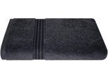 Duschtuch DYCKHOFF "Siena", grau (graphit), B:70cm L:140cm, Frottier, Obermaterial: 100% Baumwolle, Handtücher, Duschtuch, mit Bordüre