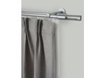 Gardinenstange GARESA "SEFRA", silber (silberfarben), L:290cm Ø:16mm, Aluminium, Gardinenstangen, Gardinenstange, Vorhanggarnitur,Innenlaufgarnitur, verlängerbar, Endknopf Zylinder