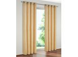 Vorhang WIRTH "Holmsund 288g/qm" Gr. 13, beige, B:270cm H:200cm, Chenille, Polyacryl, Gardinen, Vorhang