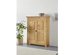 Schuhkommode OTTO HOME "Rauna", beige (natur), B:113cm H:138cm T:39cm, Massivholz, Sideboards, Schuhkommode, aus massiver Kiefer, viel Stauraum