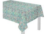 Tischdecke ADAM "Bio Bel" Gr. 4, blau (hellblau), B:145cm L:220cm, Bio-Baumwolle, Tischdecken, Tischdecke, aus 100% Bio-Baumwolle