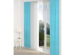 Schiebegardine WIRTH "Lahnstein" Gr. 4, blau (türkis), B:60cm H:245cm, Jacquard, Polyester, Gardinen, Schiebegardine, Inkl. Montagezubehör