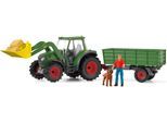Spielwelt SCHLEICH "FARM WORLD, Traktor mit Anhänger (42608)", bunt, Spielfigurenwelten, Kinder, Kunststoff, Spielwelt