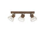 JUST LIGHT Wandleuchte "ALAMI", gold (messingfarben matt), 3, H: 28cm, 1 Stk., Leuchten, ExklusiveE27, Wandleuchte