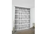 Vorhang WIRTH "Bray" Gr. 3, grau (dunkelgrau), B:132cm H:225cm, Jacquard, Baumwolle, Polyester, Gardinen, Vorhang