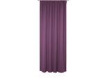 Vorhang WIRTH "Newbury", lila (beere), B:130cm H:245cm, Baumwolle, Polyester, Gardinen, Vorhang, nach Maß
