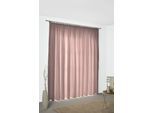 Vorhang WIRTH "Torbole" Gr. 4, rot (apricot), B:132cm H:245cm, Jacquard, Baumwolle, Polyester, Gardinen, Vorhang