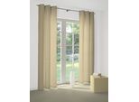 Vorhang WIRTH "Felsted" Gr. 2, beige, B:132cm H:180cm, Jacquard, Polyester, Gardinen, Vorhang