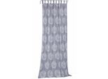 Vorhang WIRTH "Kingston" Gr. 2, blau (dunkelblau), B:135cm H:175cm, Jacquard, Polyacryl, Polyester, Gardinen, Vorhang