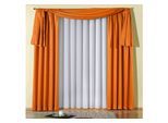 Vorhang WIRTH "Janine" Gr. 1, orange, B:135cm H:145cm, Jacquard, Polyester, Gardinen, Vorhang