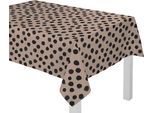 Tischdecke ADAM "Dots", lila, B:190cm L:145cm, Bio-Baumwolle, Leinen, Tischdecken, Tischdecke, aus Leinen und Bio-Baumwolle