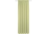 Vorhang ADAM "Uni Collection light", grün, B:142cm H:225cm, Baumwolle (Bio-Baumwolle), Gardinen, Vorhang, aus 100% Bio-Baumwolle