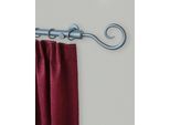 Gardinenstange GARESA "Ulli" Gr. 1, silber (silberfarben), L:120cm, Gardinenstangen, Gardinenstange, Fixlänge 120, 160, 200 cm, mit Ringe und Haken