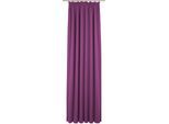 Vorhang WIRTH "Newbury" Gr. 5, lila (beere), B:130cm H:245cm, Jacquard, Baumwolle, Polyester, Gardinen, Vorhang