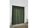 Vorhang WIRTH "Sepino" Gr. 1, grün, B:132cm H:145cm, Jacquard, Baumwolle, Polyester, Gardinen, Vorhang