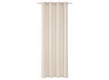 Vorhang WIRTH "Medina" Gr. 3, beige (creme), B:135cm H:225cm, Baumwolle, Polyester, Gardinen, Vorhang