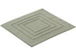 Badematte VOSSEN "Feeling" Gr. 2, grün (hellgrün), H:10mm, Baumwolle, Badematten, Badematte, Badteppich, Uni-Farben, mit Bordüre, Hoch-Tief Effekt, reine Baumwolle
