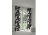 Vorhang ADAM "Eden" Gr. 4, schwarz-weiß (weiß, schwarz), B:145cm H:245cm, Jacquard, Baumwolle (Bio-Baumwolle), Gardinen, Vorhang, aus 100% Bio-Baumwolle