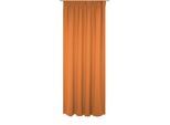 Vorhang WIRTH "Umea" Gr. 3, orange, B:132cm H:225cm, Jacquard, Polyester, Gardinen, Vorhang