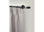 Gardinenstange GARESA "BLACK", schwarz, L:290cm Ø:20mm, Eisen, Gardinenstangen, Gardinenstange, Vorhanggarnitur, verlängerbar, Endknopf abgeschrägt 2-farbig