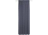 Vorhang ADAM "Indian Cortezada Light" Gr. 5, blau (dunkelblau), B:142cm H:255cm, Jacquard, Baumwolle, Gardinen, Vorhang, aus 100% Bio-Baumwolle