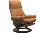 Relaxsessel STRESSLESS "View", braun (new caramel batick), B:79cm H:109cm T:77cm, Leder BATICK: BATICK ist ein leicht korrigiertes, durchgefärbtes und genarbtes Möbelleder, bei dem die meisten Unebenheiten und Spuren in der Regel entfernt wurden.;Leder PALOMA: PALOMA ist ein durchgefärbtes Semianilin-Möbelleder mit natürlicher Narbung.;ROHLEDER Stoff Q2 FARON: Ein fester zuverlässiger Bouclé mit e