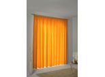 Vorhang WIRTH "WirthNatur" Gr. 1, orange, B:127cm H:145cm, Baumwolle, Gardinen, Vorhang, 1-lagig