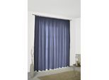 Vorhang WIRTH "Sepino" Gr. 1, blau, B:132cm H:150cm, Jacquard, Obermaterial: 75% Polyester, 25% Baumwolle, Gardinen, Vorhang