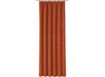 Vorhang WIRTH "Trondheim B", braun (rost), B:132cm H:285cm, Chenille, Polyacryl, Gardinen, Vorhang, nach Maß